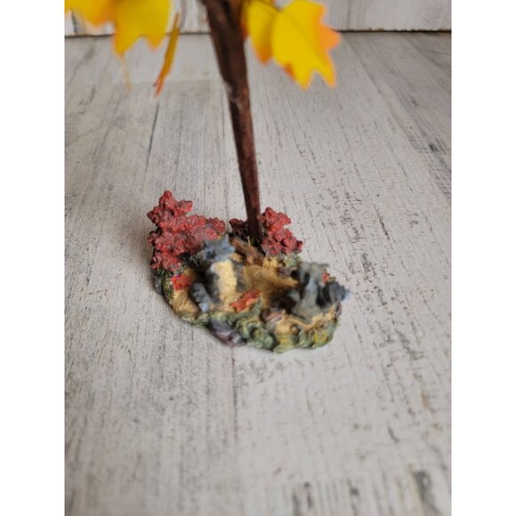 Village fall tree animals forest squirrel accessory xmas decor - Picture 3 of 7